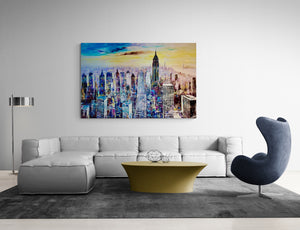 "New York" by Paul Ygartua, Acrylic on Canvas