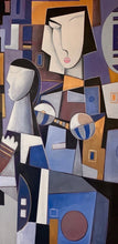 "The Gathering" Diptych by Paul Ygartua, Acrylic on Canvas