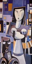 "The Gathering" Diptych by Paul Ygartua, Acrylic on Canvas