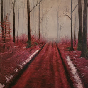 "Lonely Road" by Nino, Oils on Canvas