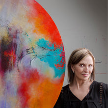 Simple Arrangements #8 by Sharon Grimes, Mixed Media on Canvas