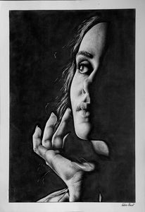 "Amore Eterno" by Andrea Russo, Graphite on Paper