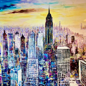 "New York" by Paul Ygartua, Acrylic on Canvas