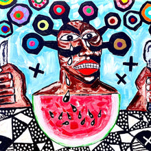 "Melon Drama" by Rafael Arzuaga,  Acrylic on Canvas