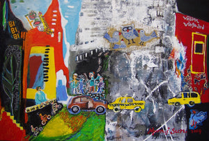 Jazz in New York by Blue Jung-Sun Moon, Mixed Media