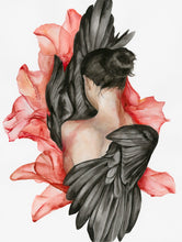 Bleeding and Blooming by Amina Lei, Watercolor on 140lb Paper