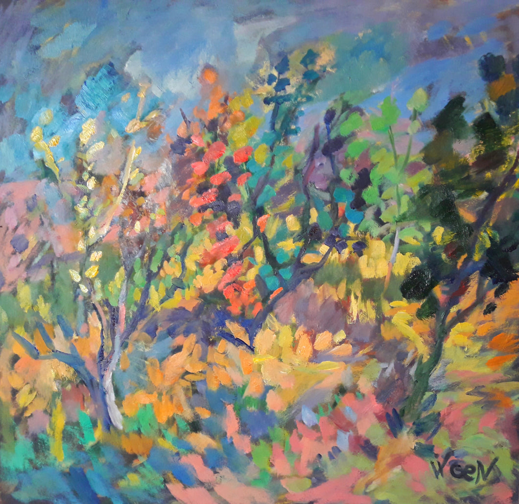 In The Garden by Vigen Sayadyan, Oil on Canvas