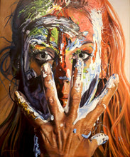 Pintando a Carmen by Juan Carlos Mompó, Oil on Canvas
