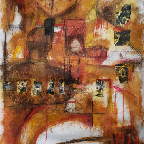 Telepathic by Stephane Desgroseilliers, Mixed Media on Canvas