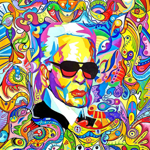 The Kaizer by  Abdelmajid El Yahyaoui, Acrylic on Canvas