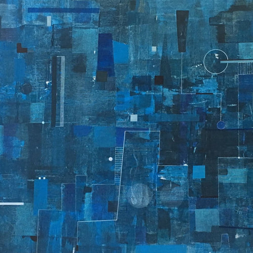 Blue Dreams by Oguz Yalim, Mixed Media on Canvas