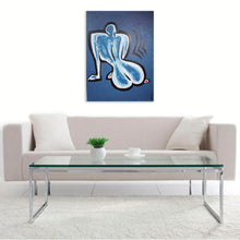 “The Blue Muse” By Luc Alain, Acrylic on Canvas