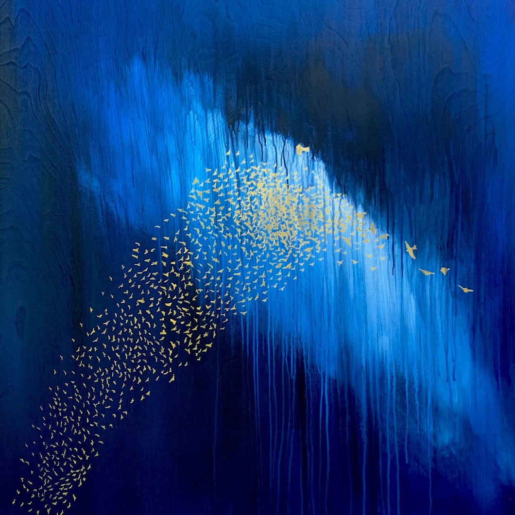 Drawn by Your Grace by Nancy Joyce, Oil and Acrylic on Wood