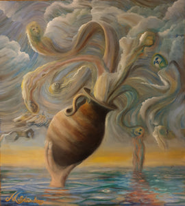 The Song of the Sirens by Magnus Strömberg, Oil on Wood