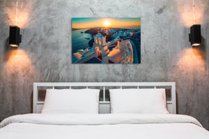 The Sun of Santorini by Docle Le, Aluminum Photo Metallic Print