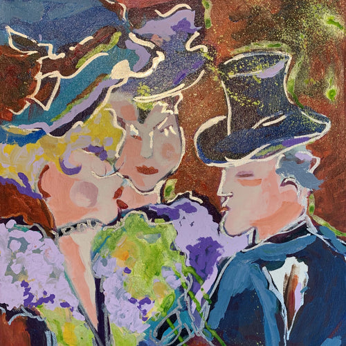 3s a Crowd by Ricia Neura, Acrylic on Canvas