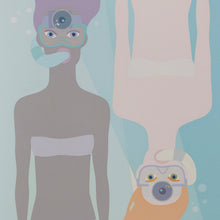 Girls Exploring The Underwater World by Olga Feshina, Acrylic on Canvas