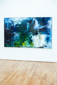 Oils and Water by Contemporary Abstract Artist Shane Townley 60"X96" Mixed Media