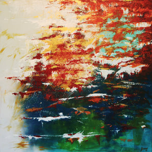 "Four Seasons" By Jasmine Saidi, Acrylic on Canvas