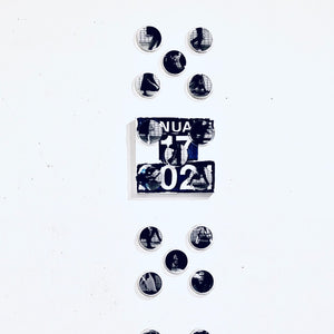 "INNER DRAWING No 210117" by Michiyoshi DEGUCHI, Oil, Cotton, Photo, Plexiglas