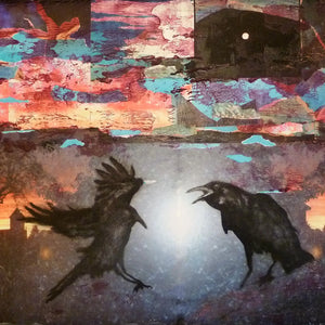 Raven by Mark Charles Rooney, Mixed Media on Wood