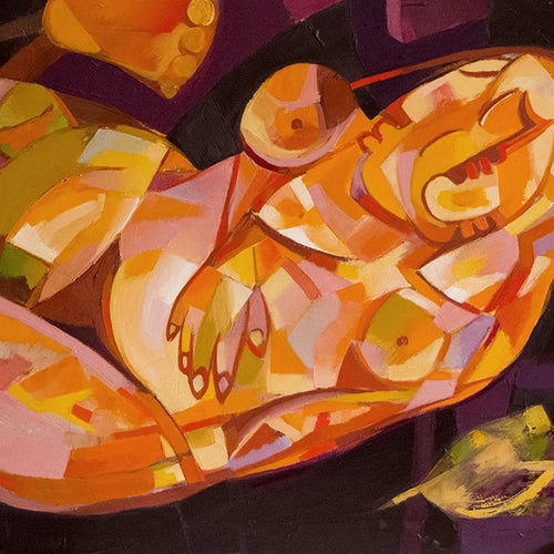 A Relationship With an Internal Part-Object by Ira Simidchieva, Oil on Canvas