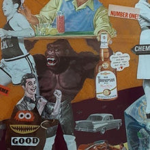 "Have a Scotch Mighty Joe" by Anthony Astarita, Collage Layered in Resin