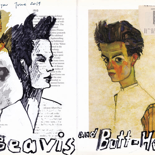 Beavis & Butt-head by Andrew Stys, Mixed Media