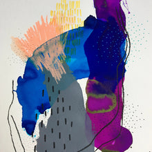 Between Colors 13 by Alexandra Nunes, Mixed Media on Paper