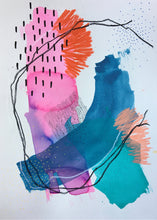 Between Colors 29 by Alexandra Nunes, Mixed Media on Paper