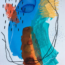 Between Colors 31 by Alexandra Nunes, Mixed Media on Paper