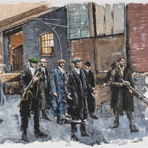 By Order Of The Peaky Blinders by Marc van Rooijen, Oil on Canvas