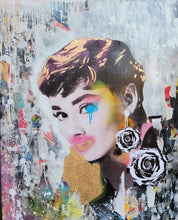 "Audrey H." by Puiu Claudia, Mixed Media on Canvas