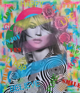 "Pop Feelings" by Puiu Claudia, Mixed Media on Canvas