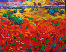 Poppies by Aurelio D. Santos, Oil on Canvas