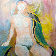 Contemplation by Monica Pennetti, Oil and Acrylic on Canvas