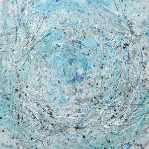Dancing with the Sea by Pearl Bayne, Mixed Media on Canvas