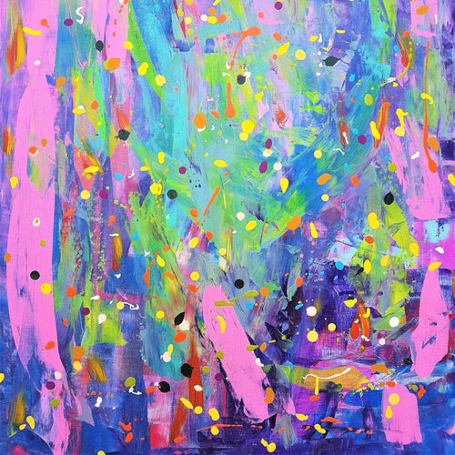 Relax and Decompress by Ruby Bell, Mixed Media on Canvas