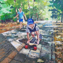 Dad is Nearby by Tatyana Strokova, Acrylic on Canvas