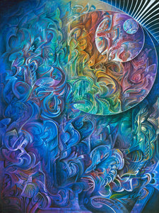 Dawn of Transcendental Jubilance by Derek Carpenter, Acrylic on Canvas