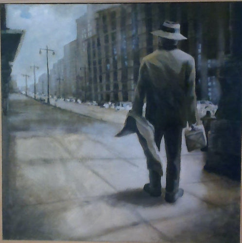 Catching the 7:45 by Fred DiVito, Acrylic on Canvas