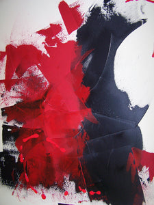 Red Black I by Donna Bernstein, Acrylic on Canvas