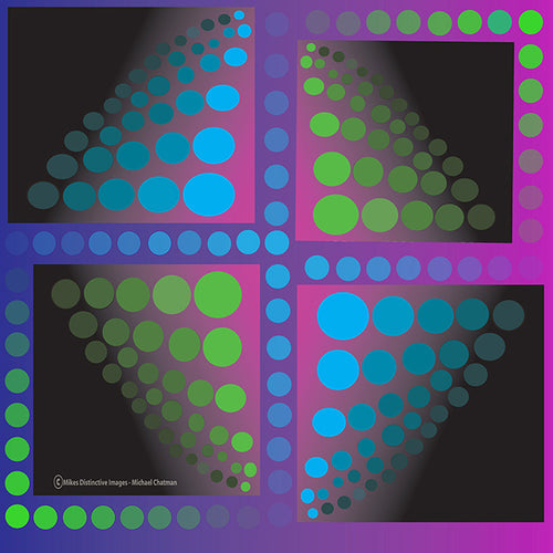 Dotted Abstract by Michael Chatman, Digital Print on Canvas