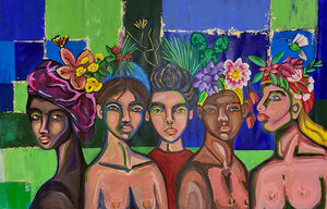 "Friends" by Elizabeth Rodriguez (Eliro), Acrylic on Canvas