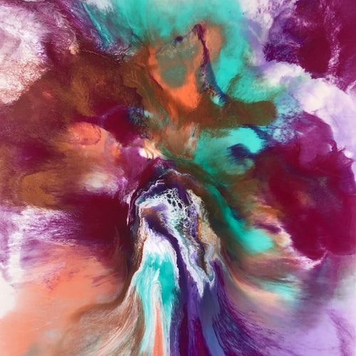 Ethereal by Dani B, Acrylic and Resin on Canvas