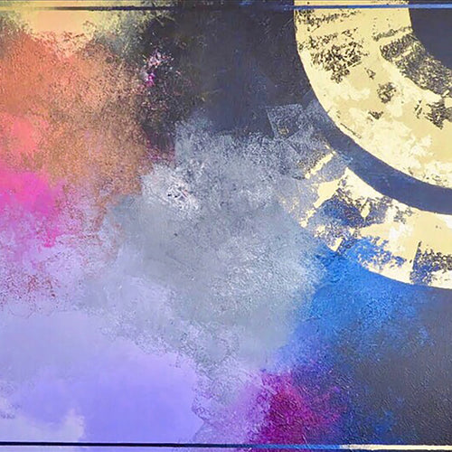 Tokyo Night Drift by Mami Ishibashi, Mixed Media on Canvas