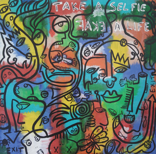 Fake a Life Time by Fredrik Bülow, Acrylic on Canvas