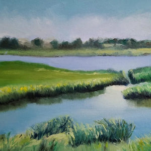 "Wellfleet Marsh" by Christine Frisbee, Oil on Canvas