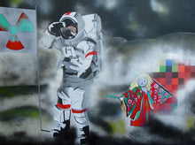 Fukushima Planet by Caroline David, Acrylic and Spray Paint on Canvas