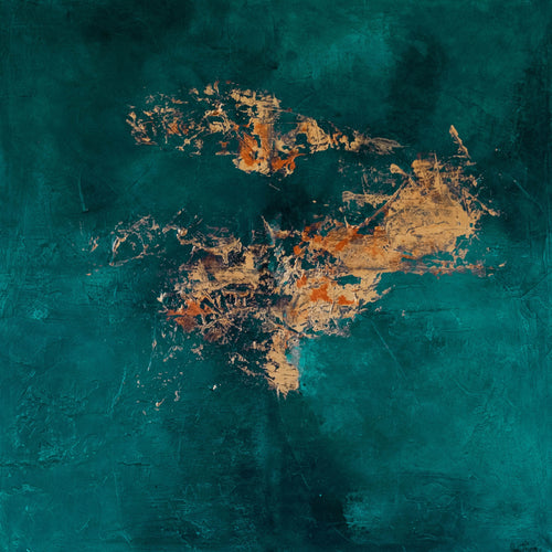 Golden Gate by Anni Thorn, Mixed Media Acrylics on Canvas